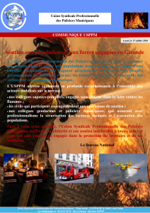 soutien aux personnes engagées incendies usppm